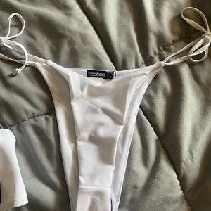 Boohoo white bikini